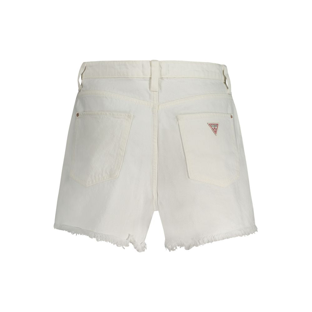 Guess Jeans White Cotton Short $222.00 Guess Jeans Luzworld