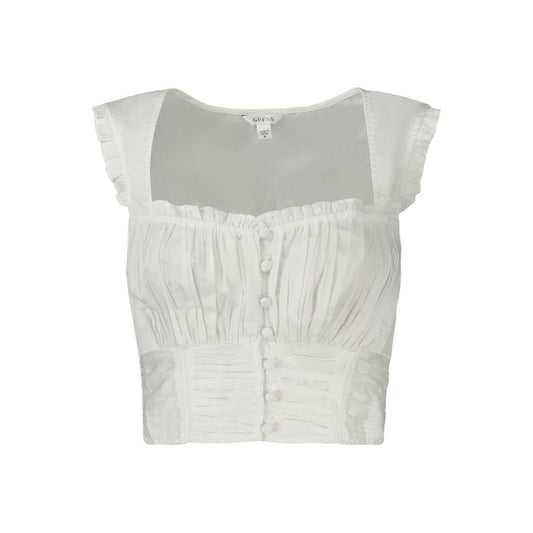 Guess Jeans White Cotton Shirt $222.00 Guess Jeans Luzworld