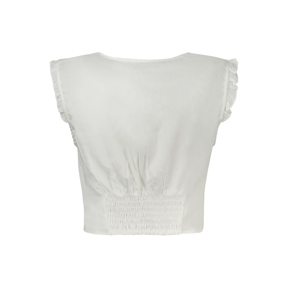 Guess Jeans White Cotton Shirt $222.00 Guess Jeans Luzworld