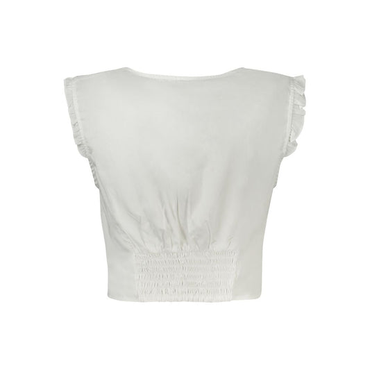 Guess Jeans White Cotton Shirt $222.00 Guess Jeans Luzworld