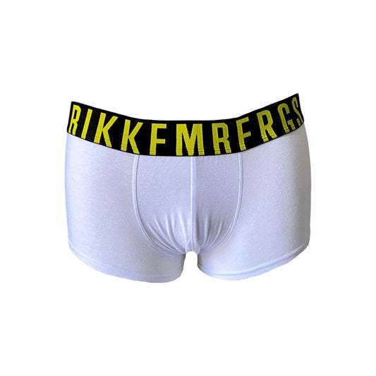 Bikkembergs White Cotton Men's Boxer $87.00 Bikkembergs Luzworld