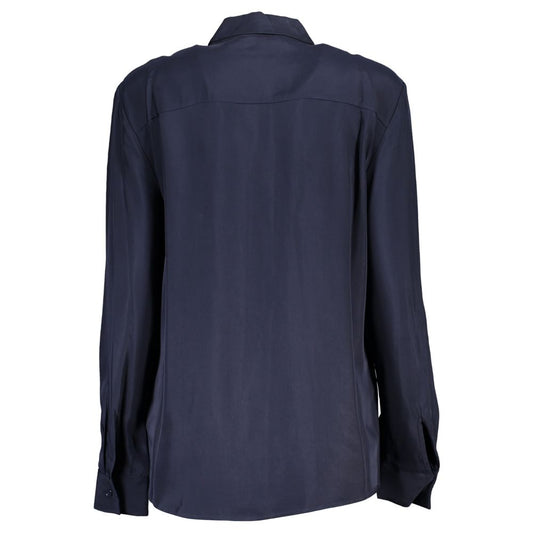 Tommy Hilfiger Blue Viscose Shirt $281.00 Tommy Hilfiger Luzworld