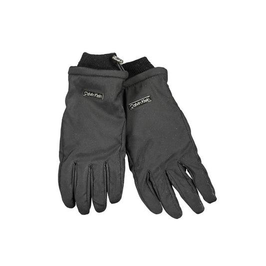 Calvin Klein Black Polyester Glove $184.00 Calvin Klein Luzworld