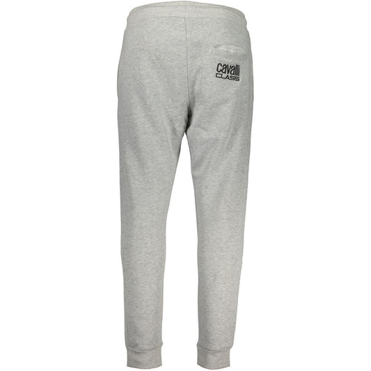 Cavalli Class Gray Cotton Pant $209.00 Cavalli Class Luzworld