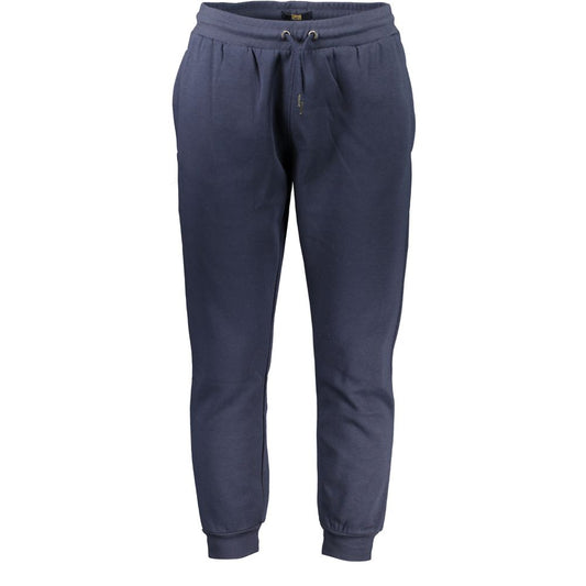 Cavalli Class Blue Cotton Pant $209.00 Cavalli Class Luzworld