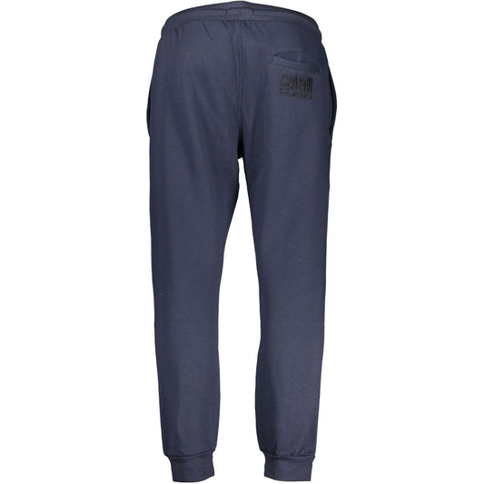 Cavalli Class Blue Cotton Pant $209.00 Cavalli Class Luzworld