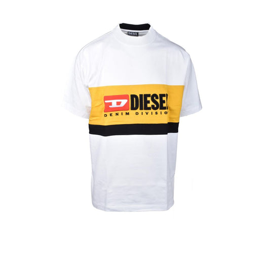 Diesel White Cotton Sweatshirt $270.00 Diesel Luzworld