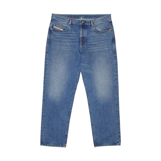Diesel Blue Cotton Relaxed Fit Jean $467.00 Diesel Luzworld