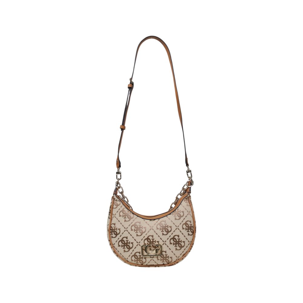 Guess Beige Polyester Handbag $298.00 Guess Luzworld
