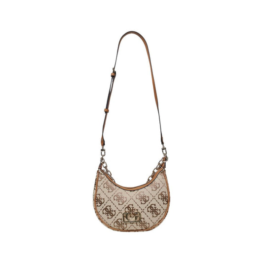 Guess Beige Polyester Handbag $298.00 Guess Luzworld