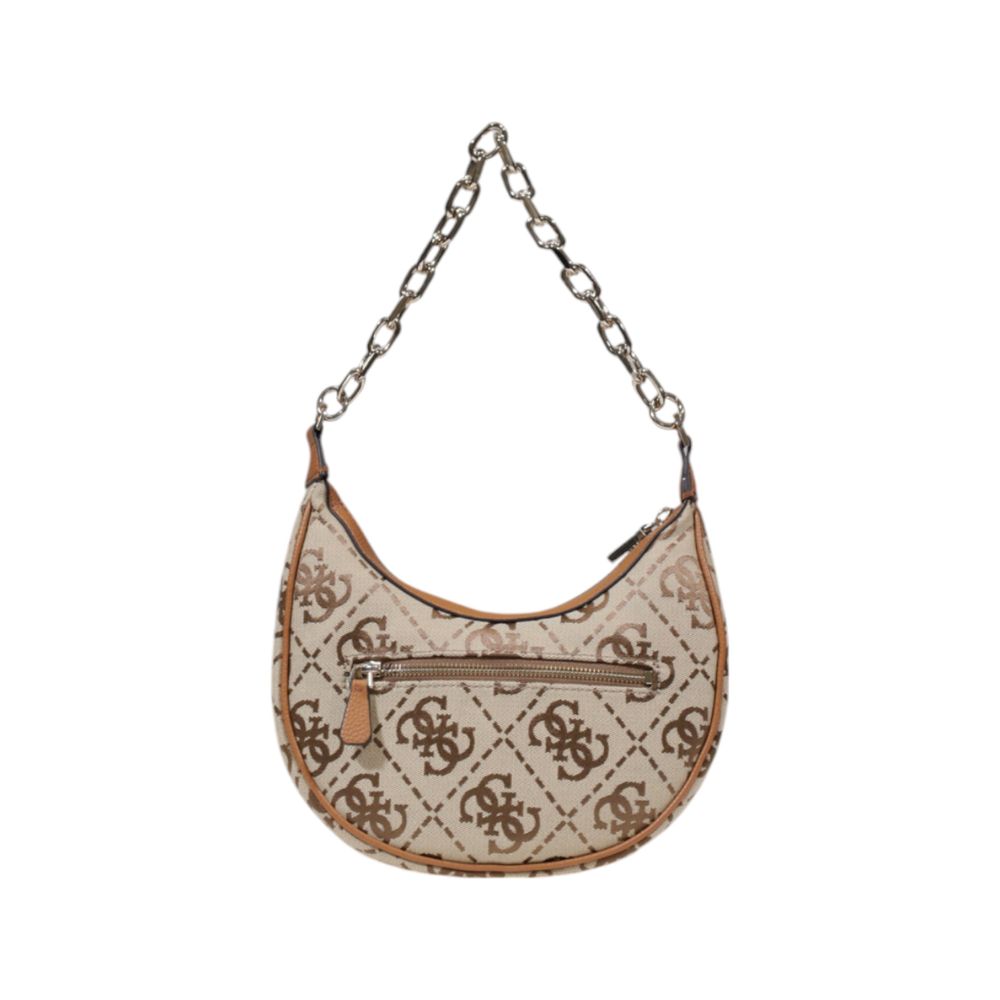 Guess Beige Polyester Handbag $298.00 Guess Luzworld