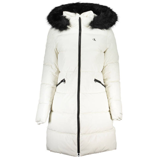 Calvin Klein White Polyester Jackets & Coat $786.00 Calvin Klein Luzworld
