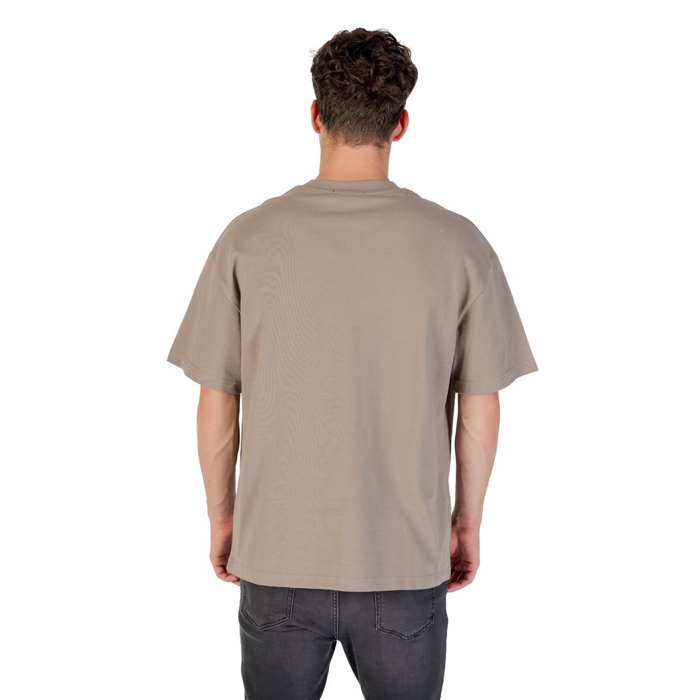 Gianni Lupo Beige Cotton T-Shirt