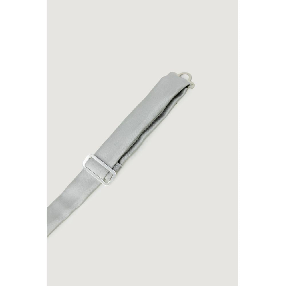 Punto Sella Cravatte Gray Silk Bowtie