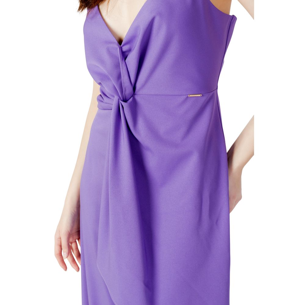 Hanny Deep Purple Polyester Jumpsuit