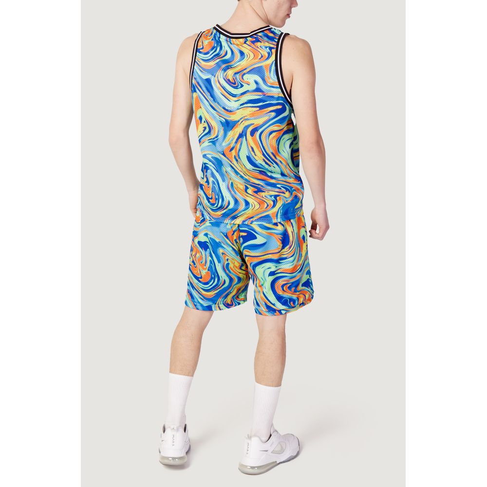 Triplosette 777 Blue Polyester Tank Tops