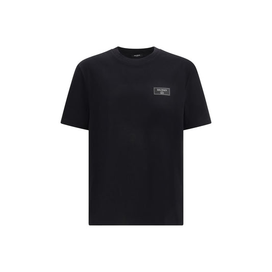Balmain Black Cotton T-Shirt