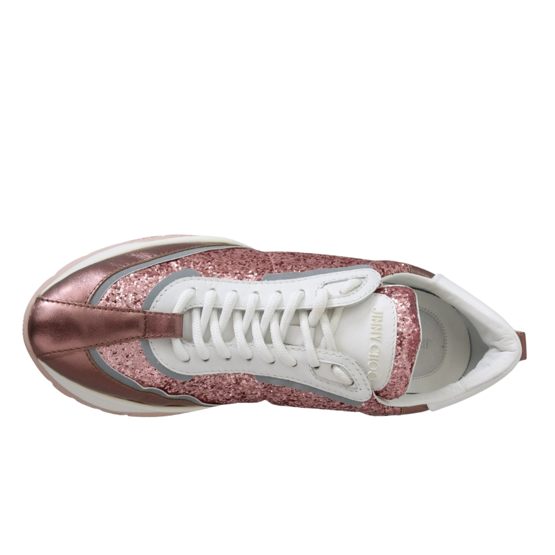 Jimmy Choo Candyfloss Glitter Sneaker Euphoria $1015.00 Jimmy Choo Luzworld