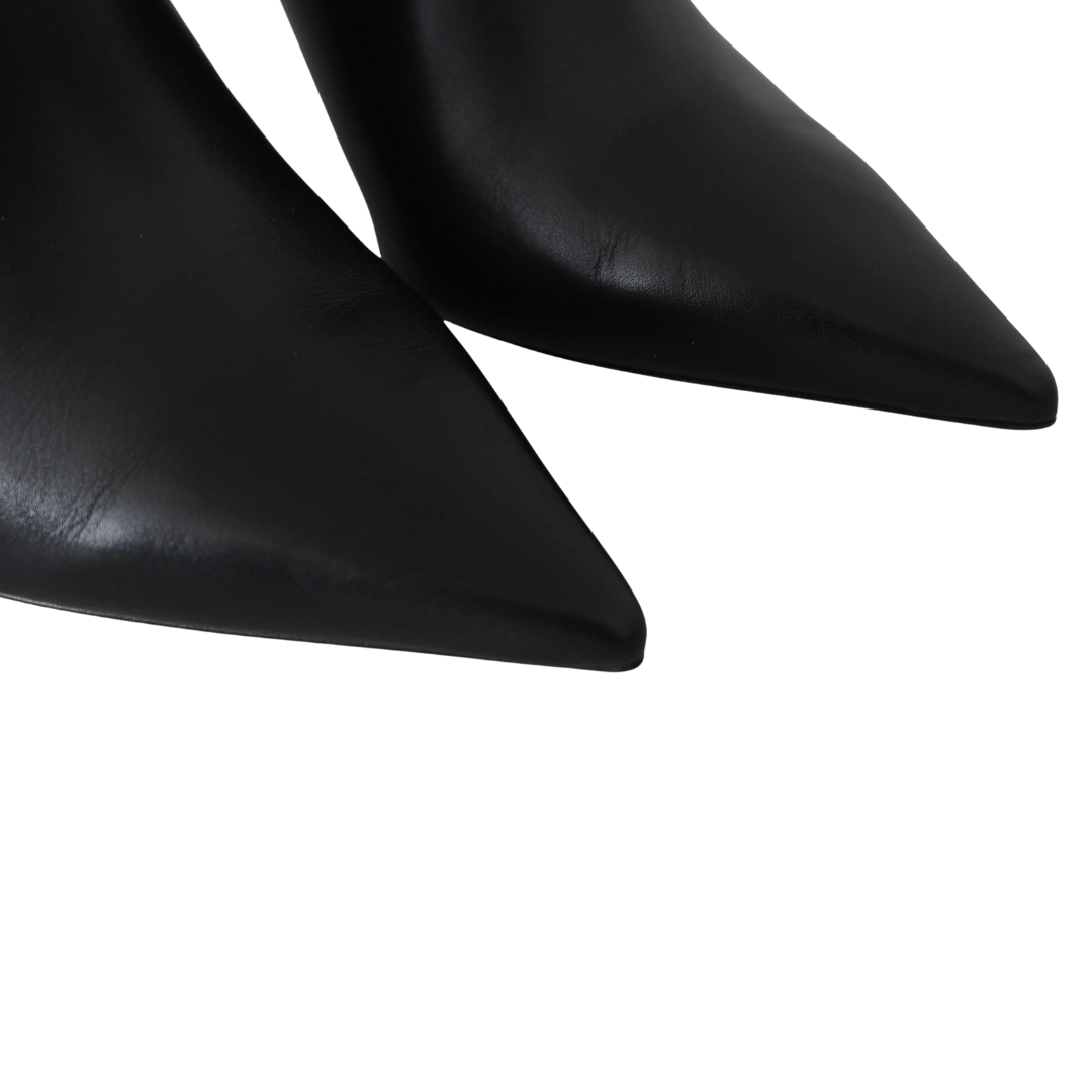 Jimmy Choo Elegant Black Gold Leather Pumps $1956.00 Jimmy Choo Luzworld