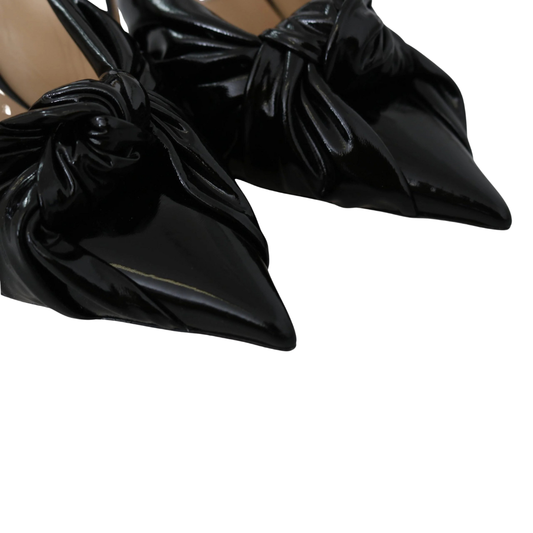 Jimmy Choo Elegant Black Leather Pointed Toe Pumps $1684.00 Jimmy Choo Luzworld