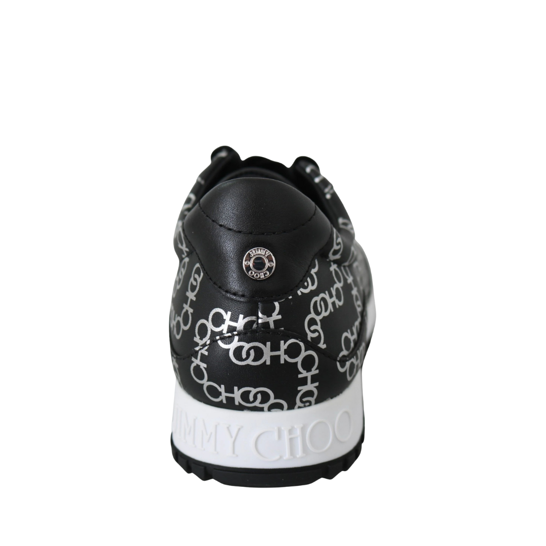 Jimmy Choo Elegant Black & Silver Leather Sneakers $945.00 Jimmy Choo Luzworld