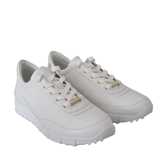 Jimmy_Choo_Elegant_White_Leather_Sneakers