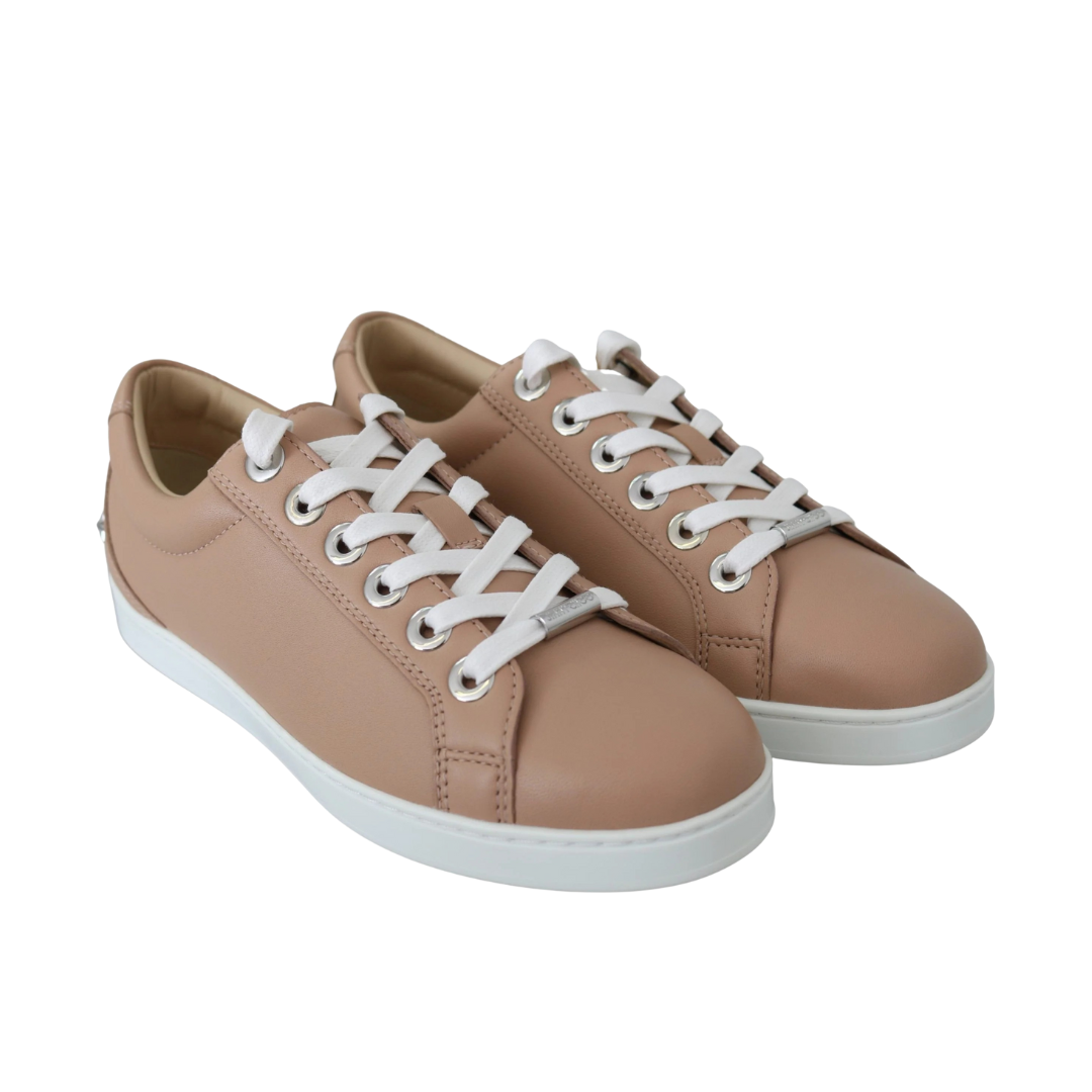 Jimmy Choo Powder Pink Nappa Leather Sneakers $853.00 Jimmy Choo Luzworld
