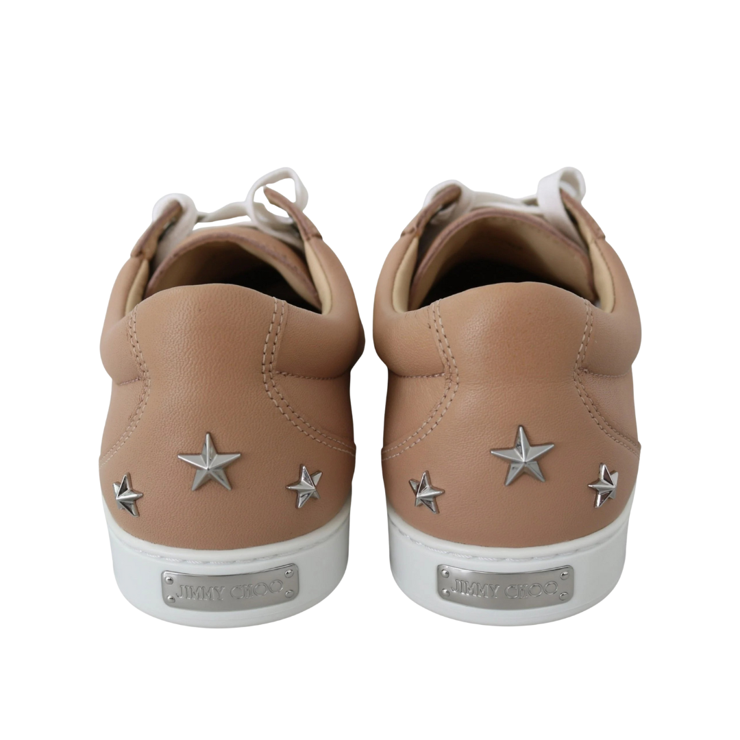 Jimmy Choo Powder Pink Nappa Leather Sneakers $853.00 Jimmy Choo Luzworld