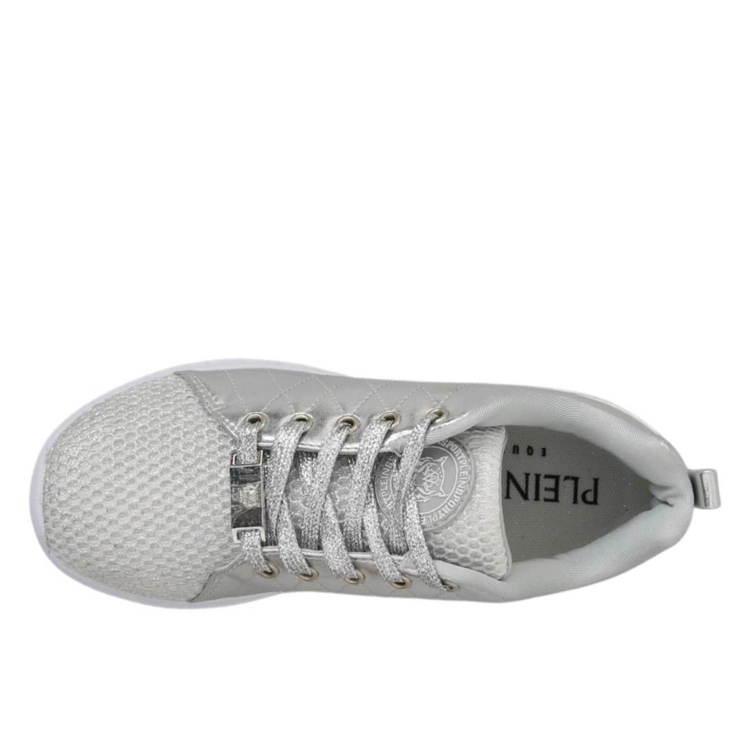 Philipp Plein Gisella Silver Polyester Sneakers Shoes $778.00 Philipp Plein Luzworld