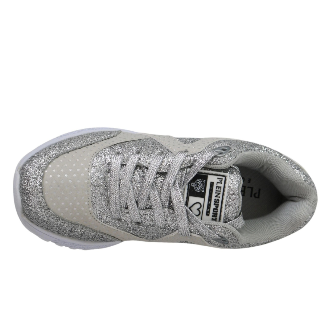 Plein Sport Chic Silver Runner Jasmines Sneakers $736.00 Plein Sport Luzworld