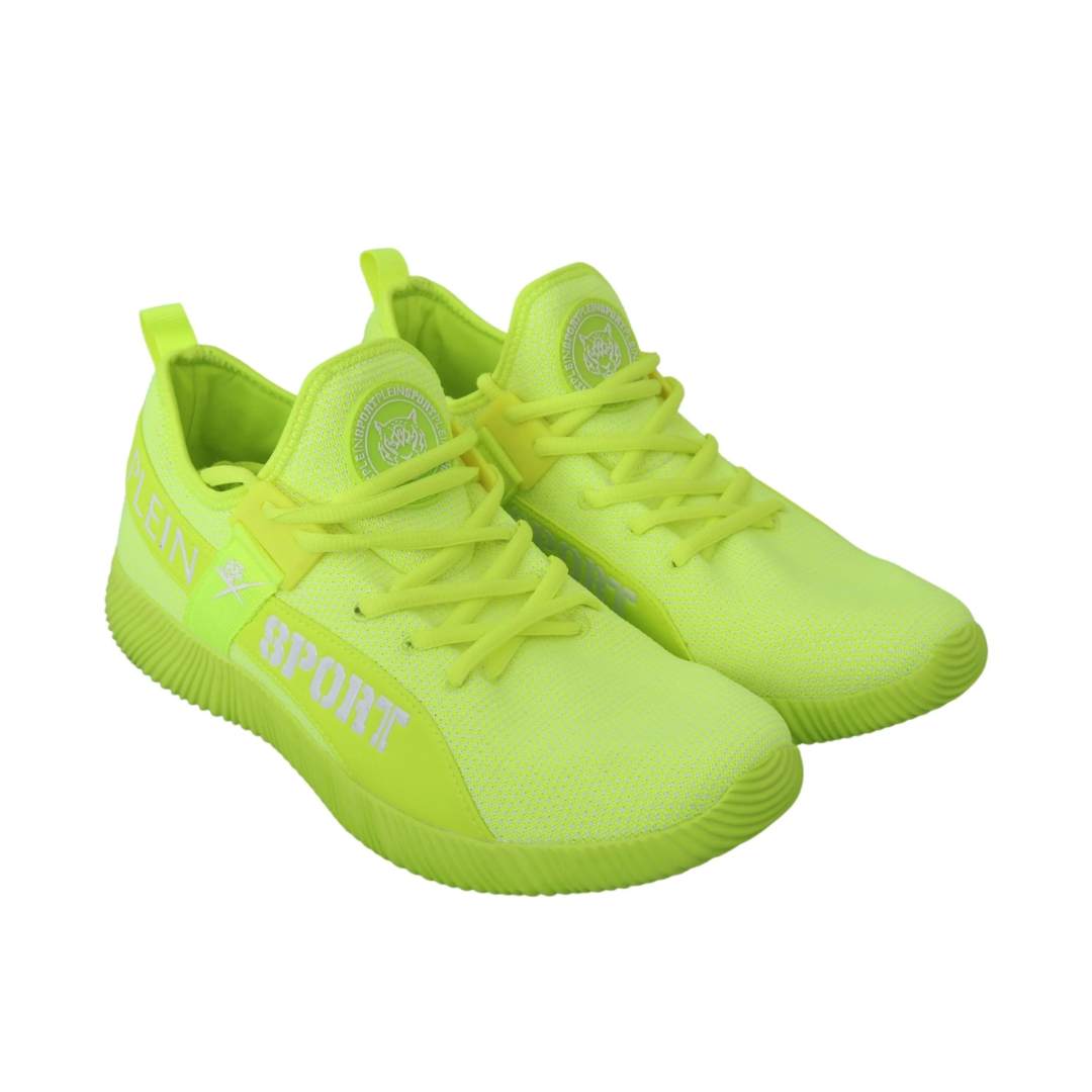Plein Sport Electrify Your Step with Yellow Carter Sport Sneakers $798.00 Plein Sport Luzworld