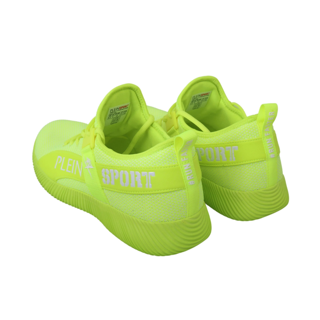 Plein Sport Electrify Your Step with Yellow Carter Sport Sneakers $798.00 Plein Sport Luzworld