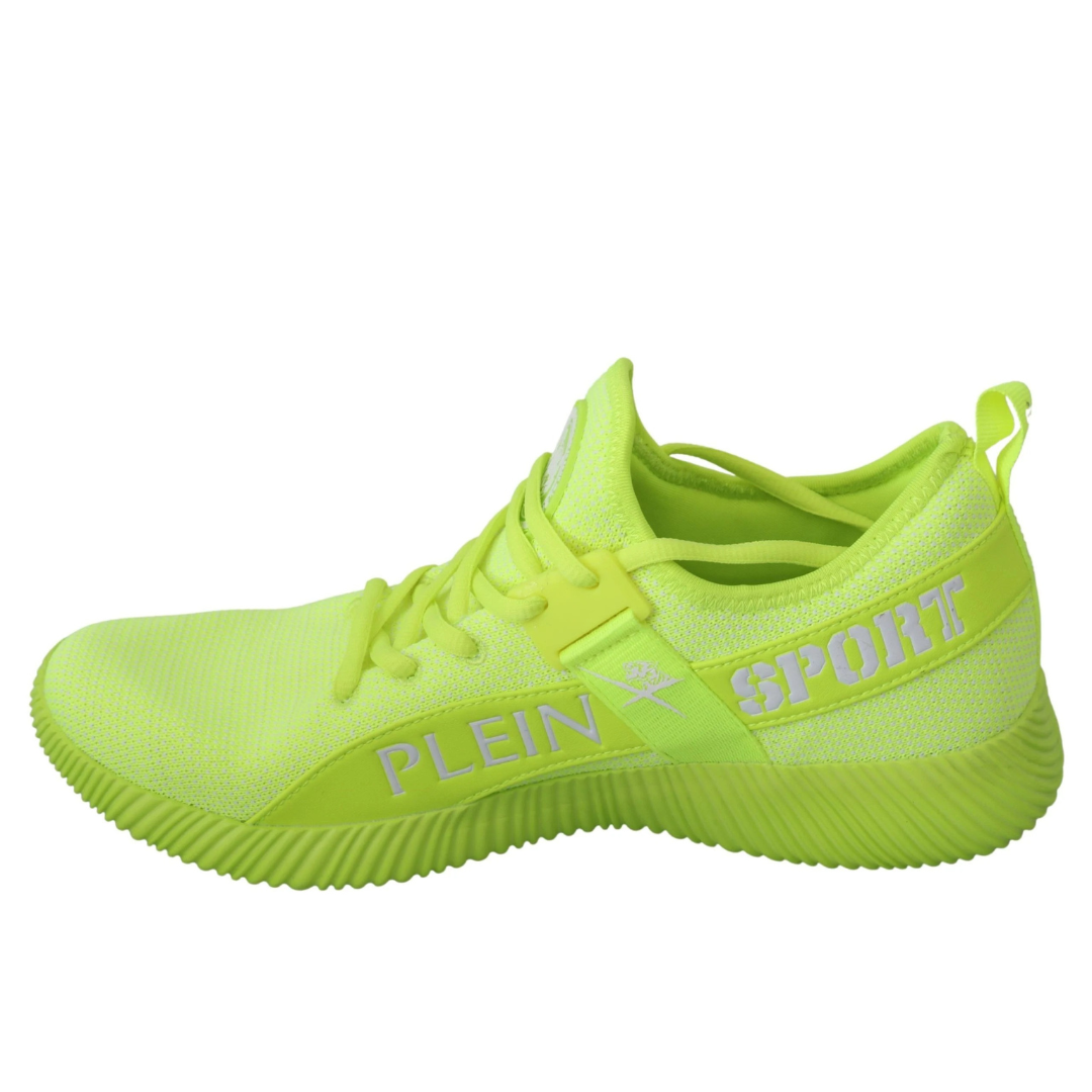 Plein Sport Electrify Your Step with Yellow Carter Sport Sneakers $798.00 Plein Sport Luzworld