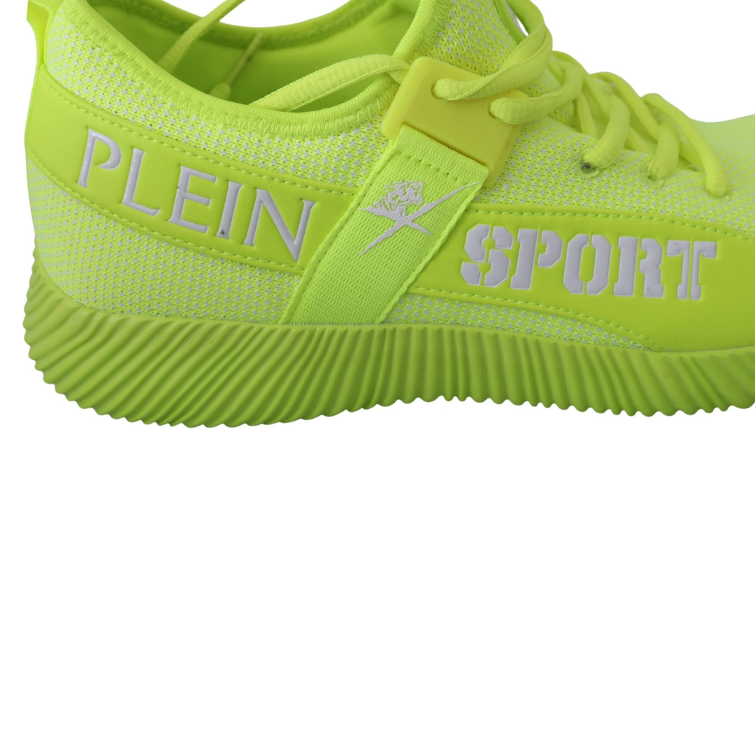 Plein Sport Electrify Your Step with Yellow Carter Sport Sneakers $798.00 Plein Sport Luzworld