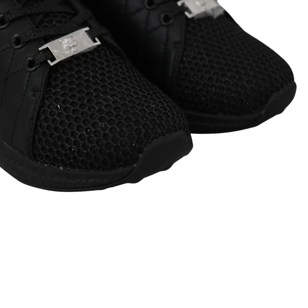Plein Sport Exquisite Black Runner Gisella Sports Sneakers $689.00 Plein Sport Luzworld