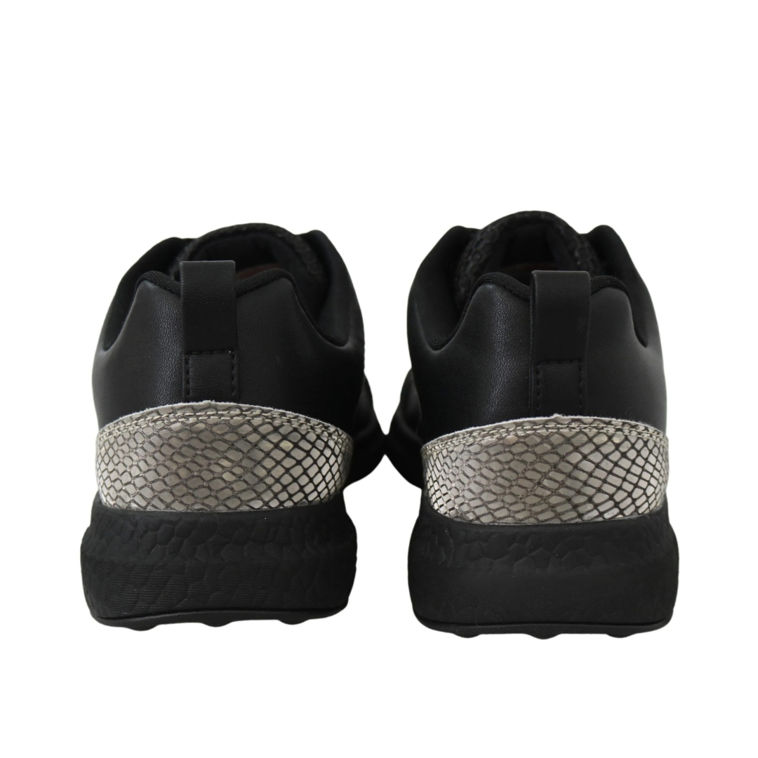 Plein Sport Exquisite Black Runner Gisella Sports Sneakers $689.00 Plein Sport Luzworld