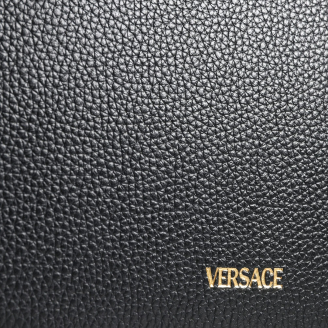 Versace_Black_Grainy_Calf_Leather_Logo_Crossbody_Shoulder_Bag