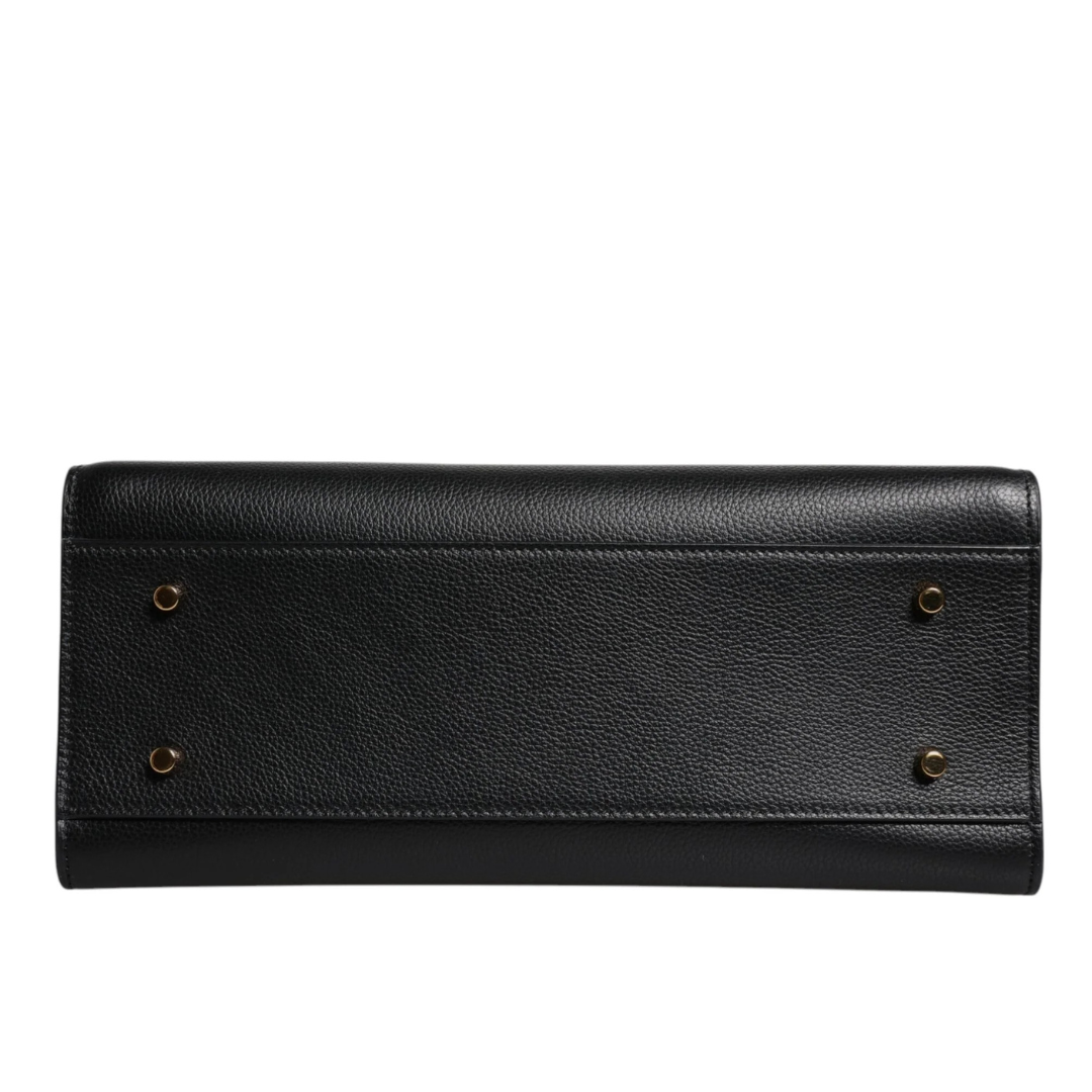 Versace Black Large Leather Top Handle Shoulder Crossbody Bag $2973.00 Versace Luzworld