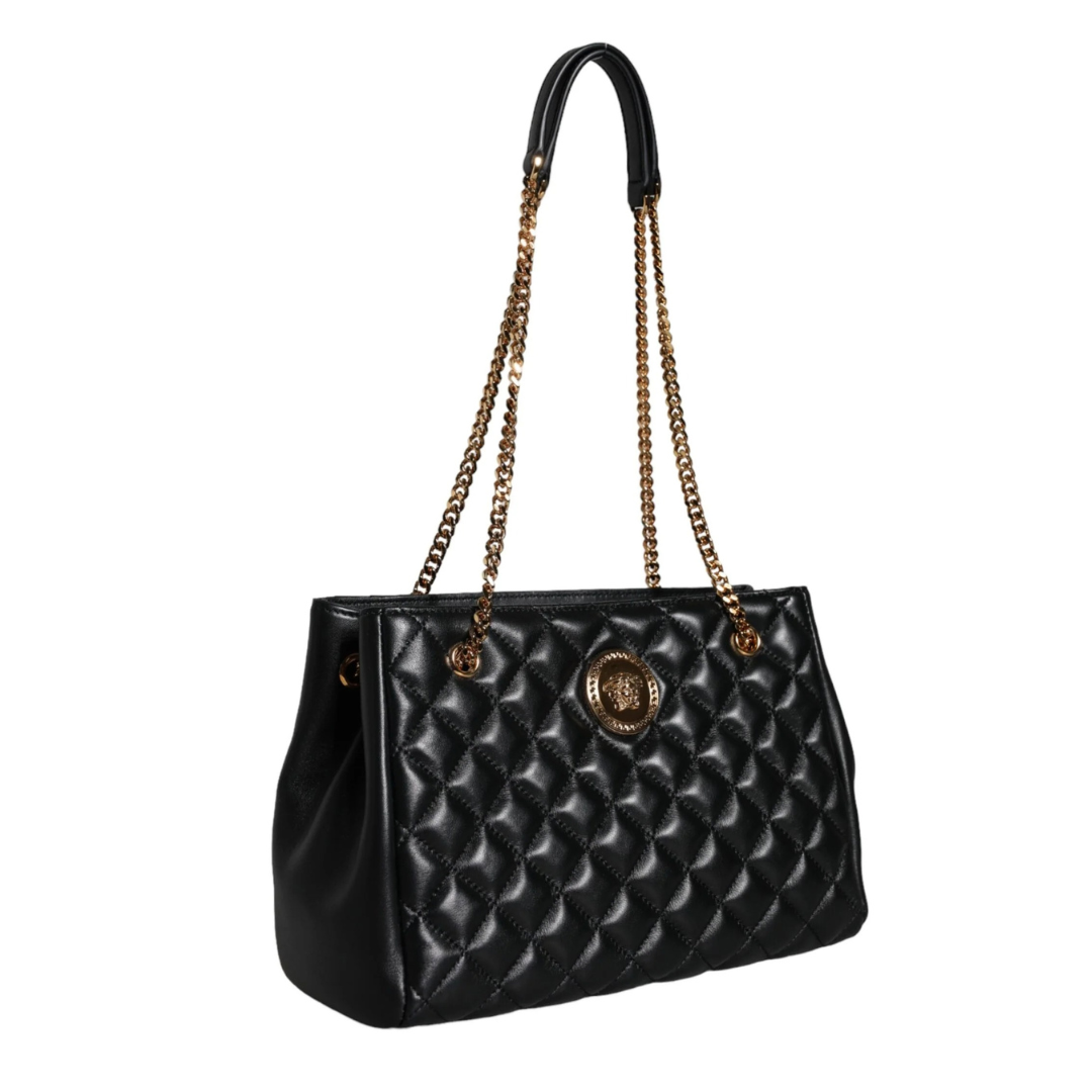 Versace_Black_Quilted_Nappa_Leather_Shoulder_Chain_Strap_Bag