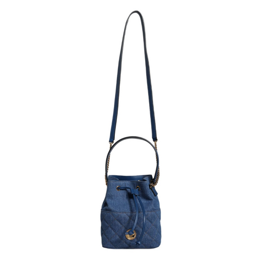 Versace_Blue_Quilted_Denim_Leather_Crossbody_Shoulder_Bag