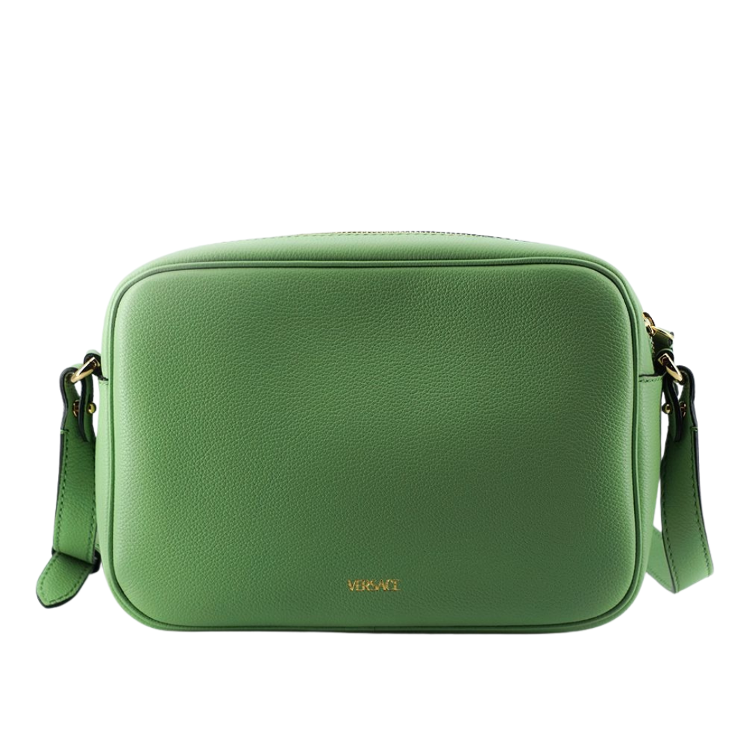 Versace Elegant Mint Green Leather Camera Case Bag $2622.00 Versace Luzworld