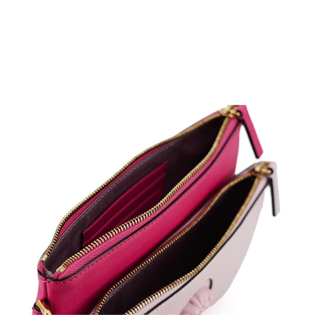 Versace Elegant Pink Leather Pouch Clutch $1676.00 Versace Luzworld