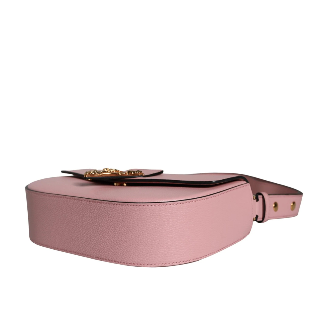 Versace_Pink_Grainy_Calf_Leather_Logo_Crossbody_Shoulder_Bag