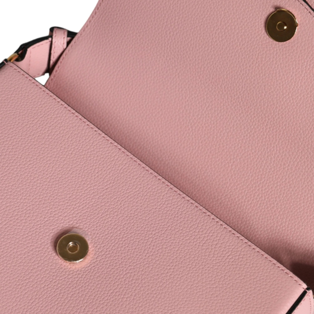Versace_Pink_Grainy_Calf_Leather_Logo_Crossbody_Shoulder_Bag