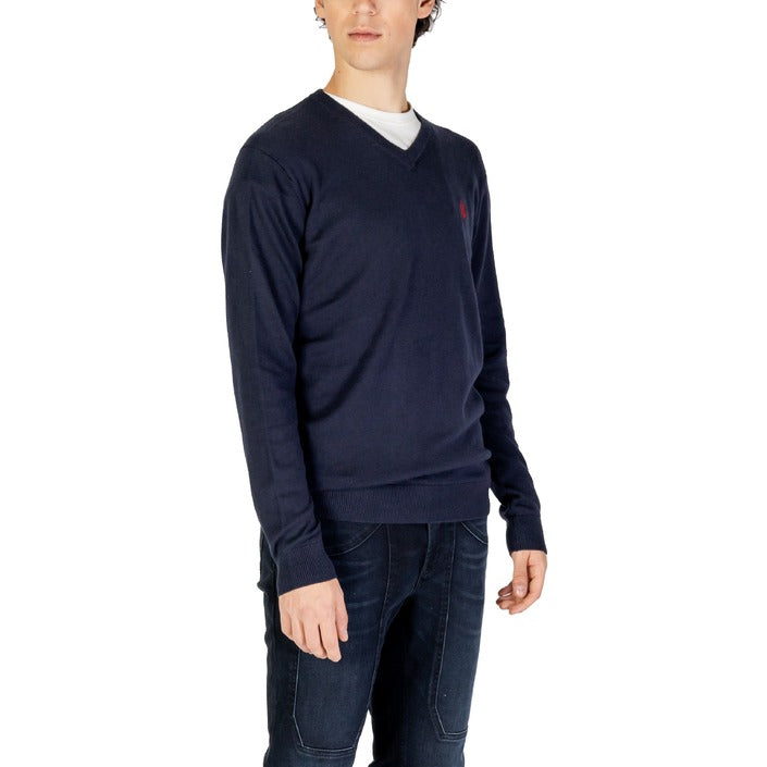 U.S. Polo Assn. Solid V Neck Sweater Blue - US40 173007