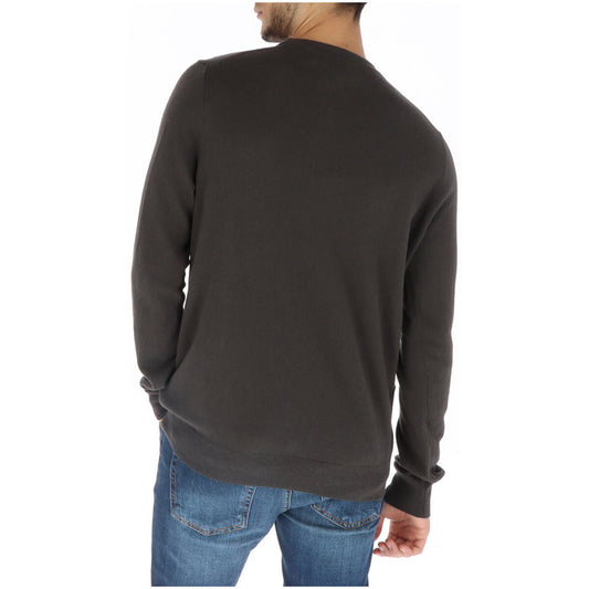 Lyle Scott Crew Neck Cotton Merino Jumper Grey - KN2110VC