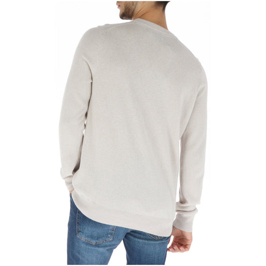 Lyle Scott Crew Neck Cotton Merino Jumper Beige - KN2110VC