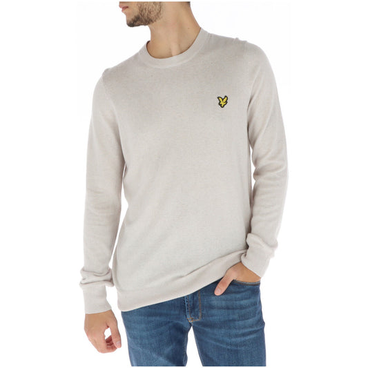 Lyle Scott Crew Neck Cotton Merino Jumper Beige - KN2110VC