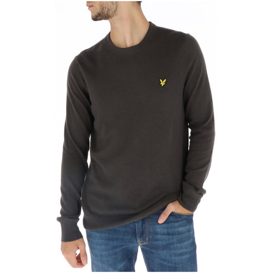Lyle Scott Crew Neck Cotton Merino Jumper Grey - KN2110VC