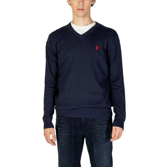 U.S. Polo Assn. Solid V Neck Sweater Blue - US40 173007